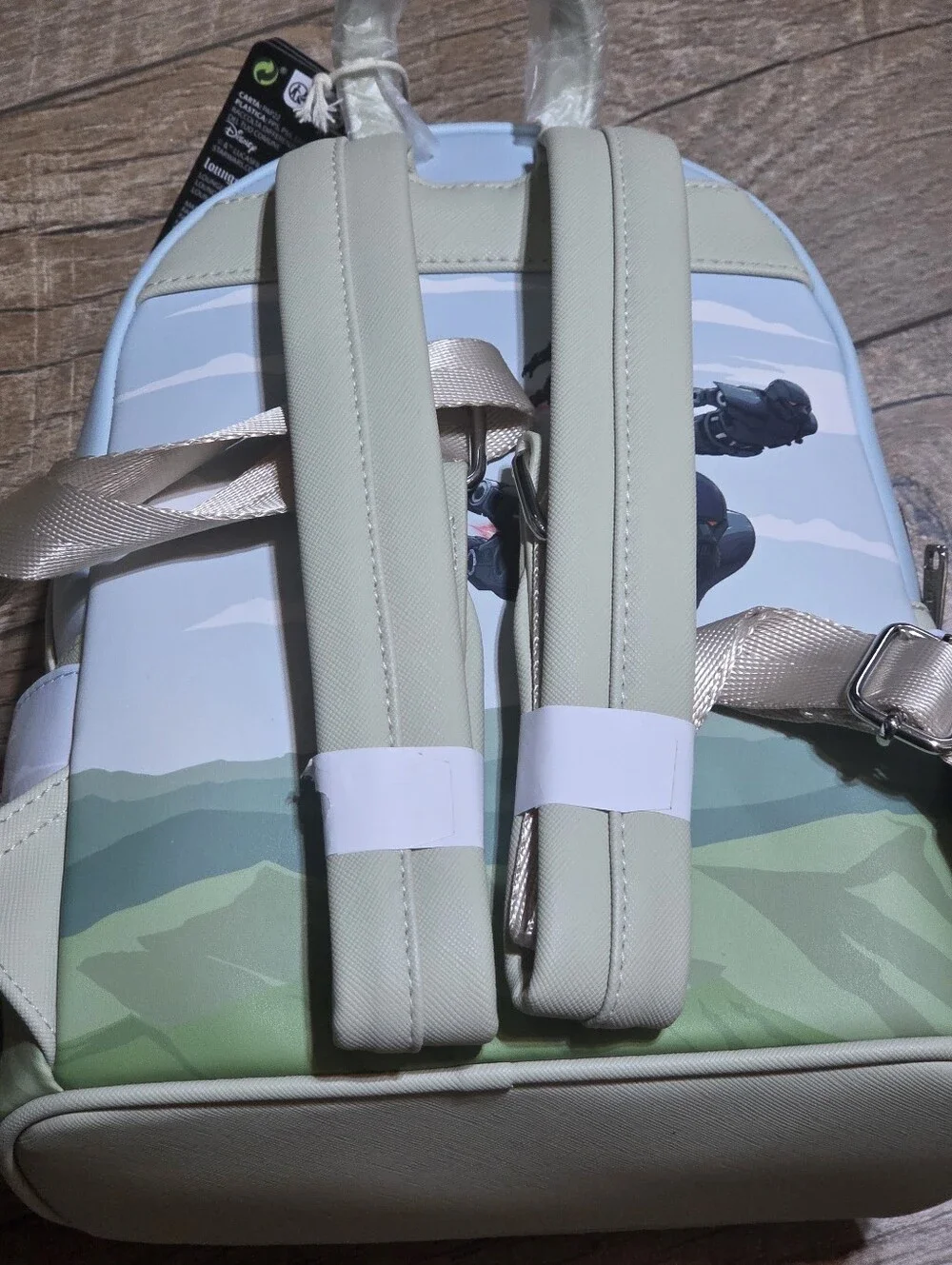 Loungefly the Mandalorian Grogu Stone Glow in the Dark Mini-Backpack